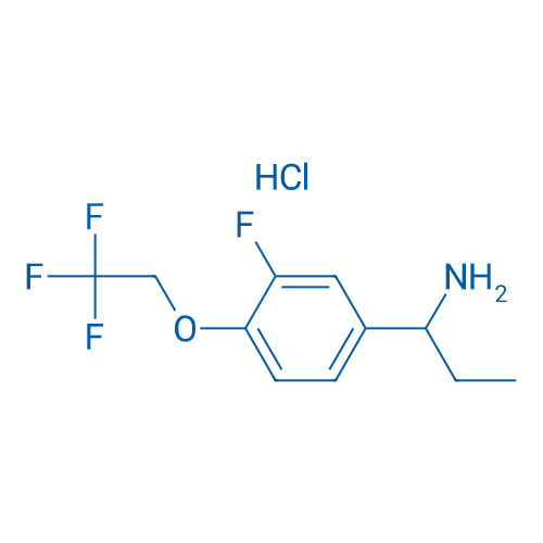 1-(3-Fluoro-4-(2,2,2-trifluoroethoxy)phenyl)propan-1-amine hydrochloride 1g