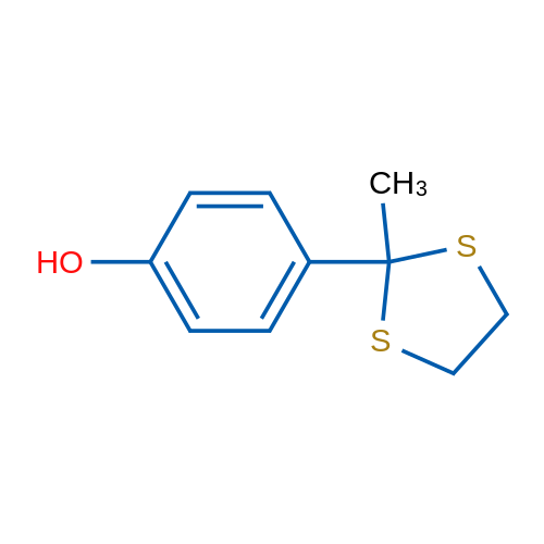 4-(2-Methyl-1,3-dithiolan-2-yl)phenol 10g