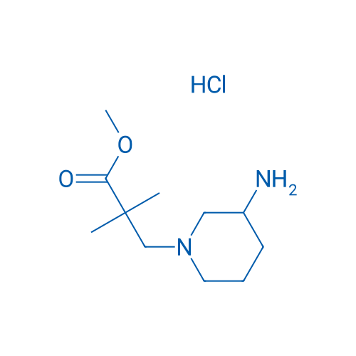 3-(3-Amino-piperidin-1-yl)-2,2-dimethyl-propionic acid methyl ester hydrochloride 250mg