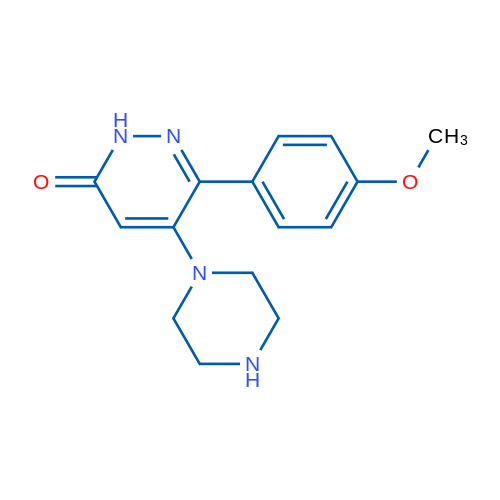 6-(4-Methoxyphenyl)-5-(piperazin-1-yl)pyridazin-3(2H)-one 1g