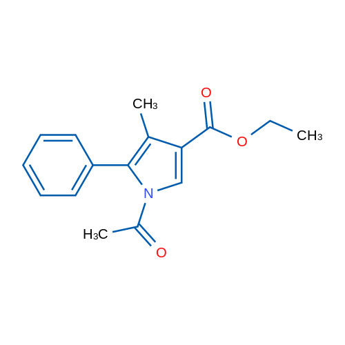 Ethyl 1-acetyl-4-methyl-5-phenyl-1H-pyrrole-3-carboxylate 1g