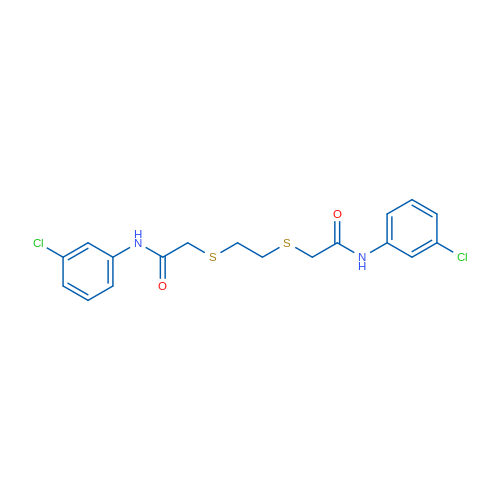 N-(3-Chlorophenyl)-2-{[2-({[(3-chlorophenyl)carbamoyl]methyl}sulfanyl)ethyl]sulfanyl}acetamide 1g