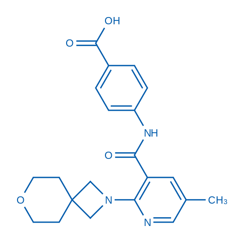 4-(5-Methyl-2-(7-oxa-2-azaspiro[3.5]nonan-2-yl)nicotinamido)benzoic acid 50mg