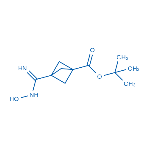 tert-Butyl 3-(N-hydroxycarbamimidoyl)bicyclo[1.1.1]pentane-1-carboxylate 100mg