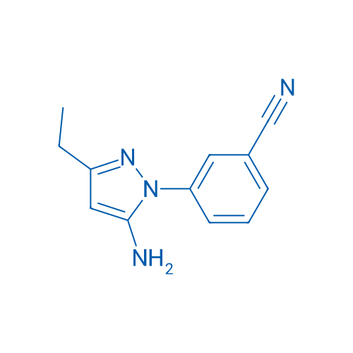 3-(5-AMINO-3-ETHYL-1H-PYRAZOL-1-YL)BENZONITRILE 250mg