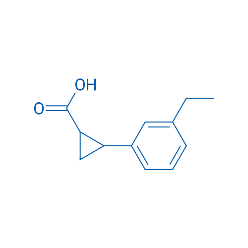 2-(3-Ethylphenyl)cyclopropane-1-carboxylic acid 1g