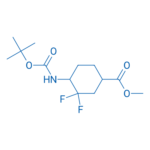 Methyl 4-((tert-butoxycarbonyl)amino)-3,3-difluorocyclohexane-1-carboxylate 250mg