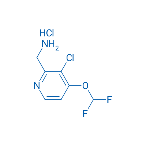 (3-Chloro-4-(difluoromethoxy)pyridin-2-yl)methanamine hydrochloride 250mg