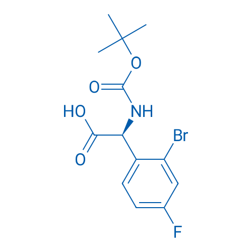 (S)-2-(2-BROMO-4-FLUOROPHENYL)-2-((TERT-BUTOXYCARBONYL)AMINO)ACETIC ACID 100mg