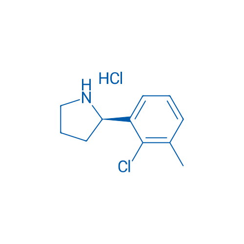 (R)-2-(2-Chloro-3-methylphenyl)pyrrolidine hydrochloride 250mg