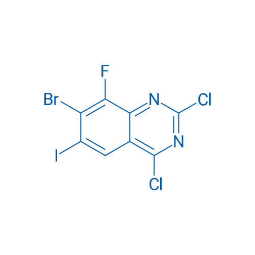 7-Bromo-2,4-dichloro-8-fluoro-6-iodoquinazoline 5g