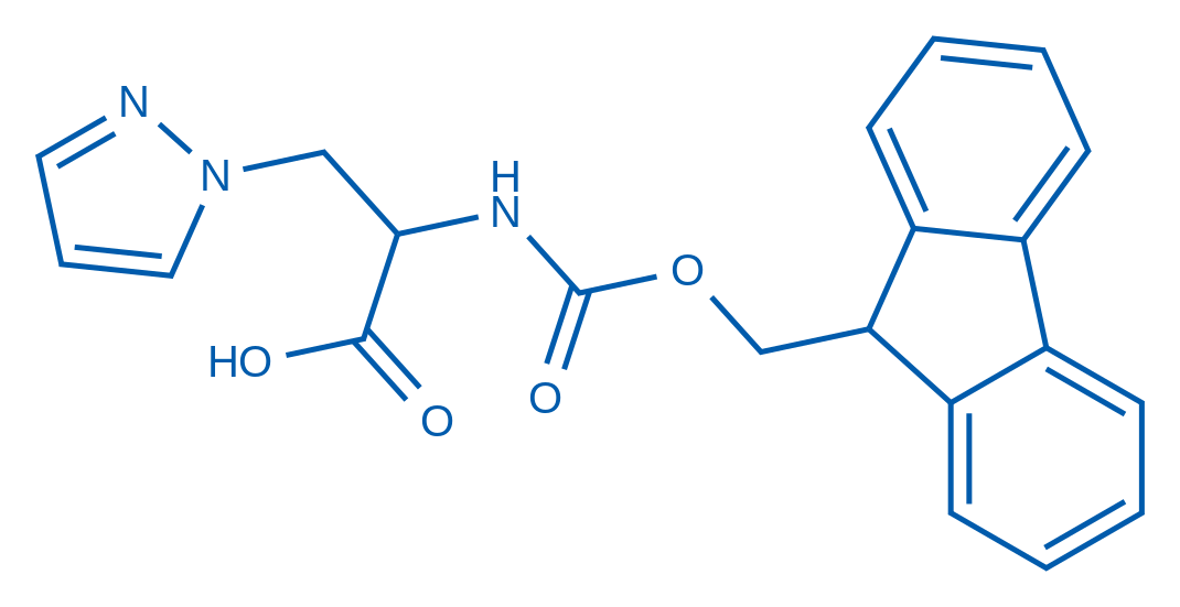 2-((((9H-Fluoren-9-yl)methoxy)carbonyl)amino)-3-(1H-pyrazol-1-yl)propanoic acid 50mg
