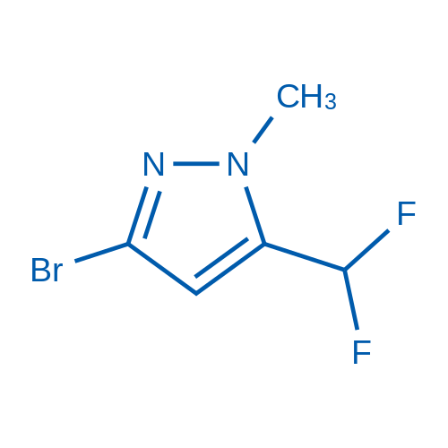 3-Bromo-5-(difluoromethyl)-1-methyl-1H-pyrazole 1g