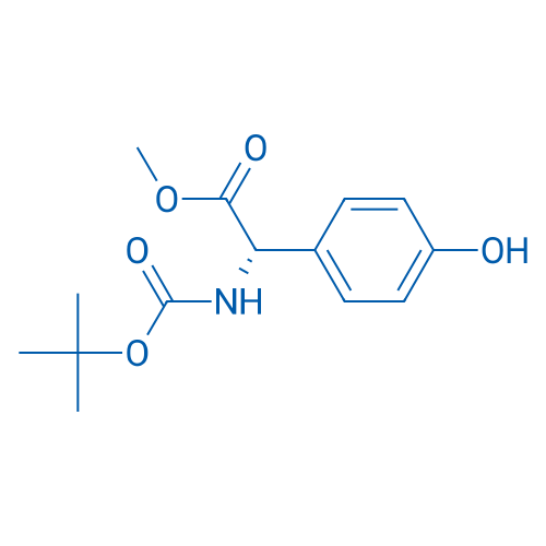 (S)-Methyl 2-((tert-butoxycarbonyl)amino)-2-(4-hydroxyphenyl)acetate 250mg