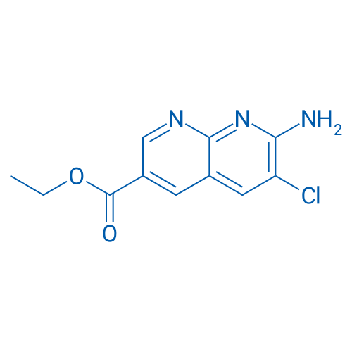 Ethyl 7-amino-6-chloro-1,8-naphthyridine-3-carboxylate 250mg