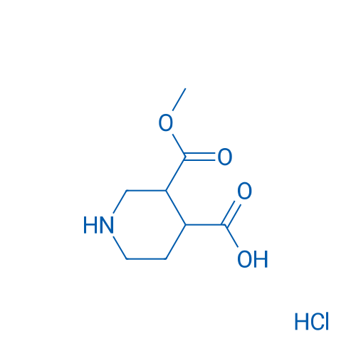 3-(Methoxycarbonyl)piperidine-4-carboxylic acid hydrochloride 50mg