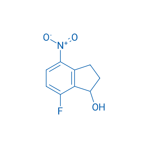 7-Fluoro-4-nitro-2,3-dihydro-1H-inden-1-ol 250mg