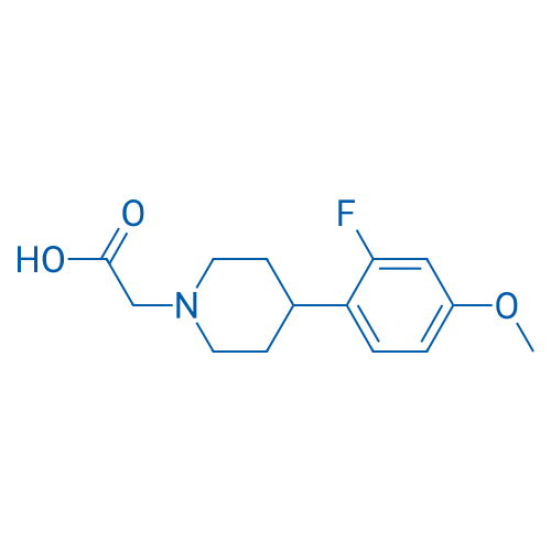 2-(4-(2-Fluoro-4-methoxyphenyl)piperidin-1-yl)acetic acid 1g