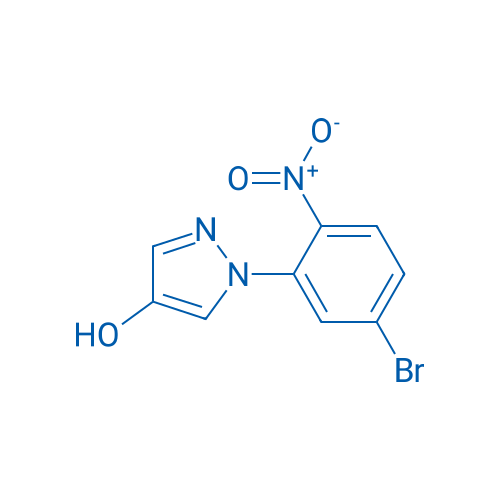 1-(5-Bromo-2-nitrophenyl)-1H-pyrazol-4-ol 250mg