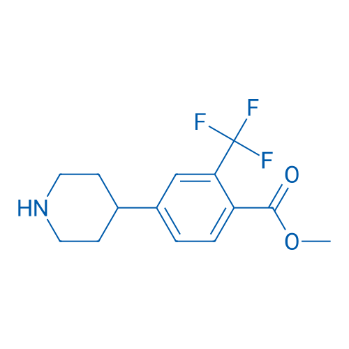 Methyl 4-(piperidin-4-yl)-2-(trifluoromethyl)benzoate 250mg