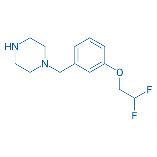 1-(3-(2,2-Difluoroethoxy)benzyl)piperazine 250mg