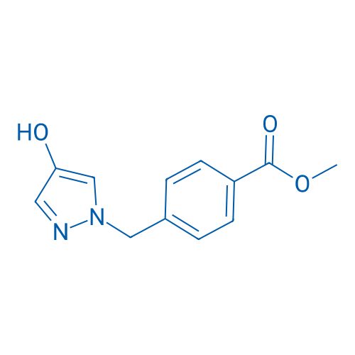 Methyl 4-((4-hydroxy-1H-pyrazol-1-yl)methyl)benzoate 250mg