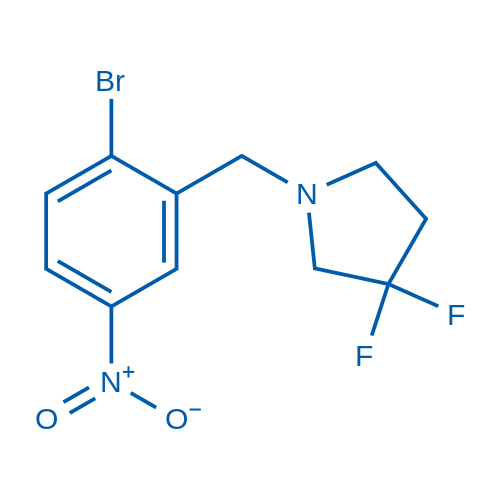 1-(2-Bromo-5-nitrobenzyl)-3,3-difluoropyrrolidine 1g
