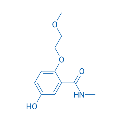 5-Hydroxy-2-(2-methoxyethoxy)-N-methylbenzamide 250mg