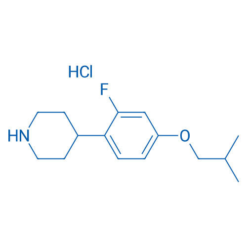 4-(2-Fluoro-4-isobutoxyphenyl)piperidine hydrochloride 250mg