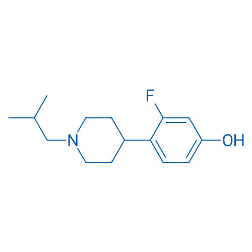 3-Fluoro-4-(1-isobutylpiperidin-4-yl)phenol 1g