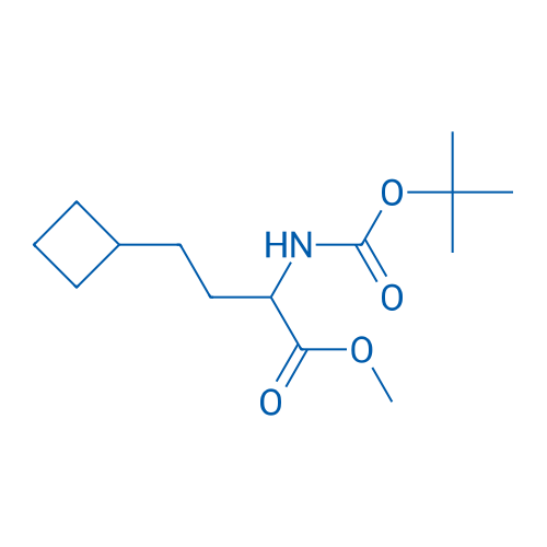 Methyl 2-((tert-butoxycarbonyl)amino)-4-cyclobutylbutanoate 100mg