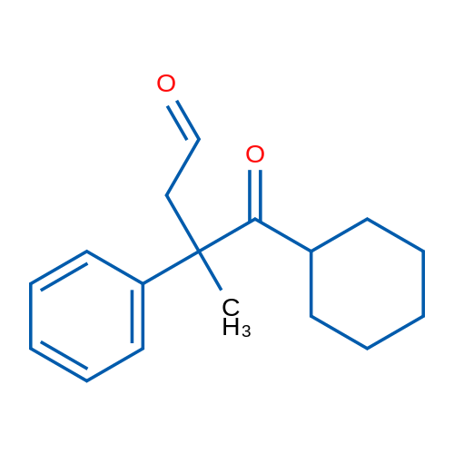4-Cyclohexyl-3-methyl-4-oxo-3-phenylbutanal 1g