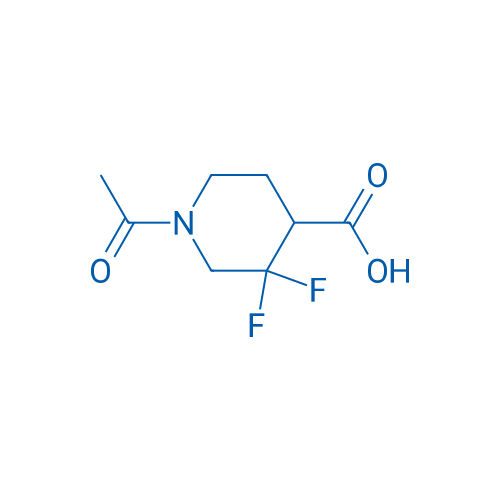 1-Acetyl-3,3-difluoropiperidine-4-carboxylic acid 250mg