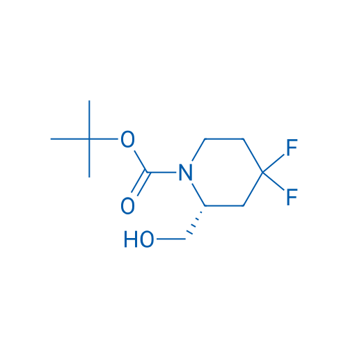 tert-Butyl (R)-4,4-difluoro-2-(hydroxymethyl)piperidine-1-carboxylate 250mg