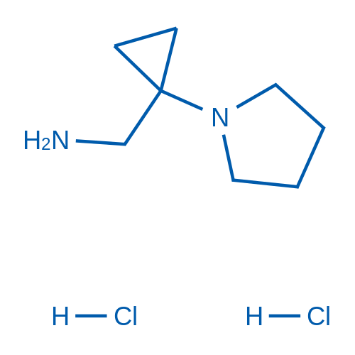 (1-(Pyrrolidin-1-yl)cyclopropyl)methanamine dihydrochloride 5g