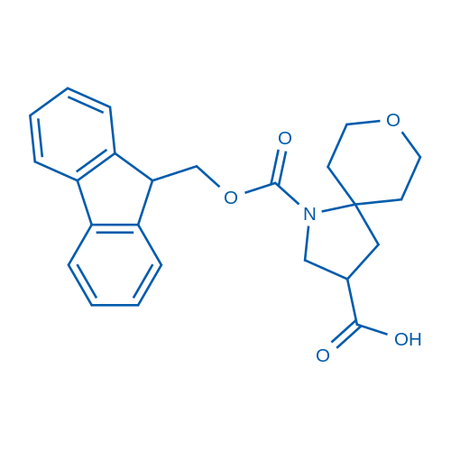 1-(((9H-Fluoren-9-yl)methoxy)carbonyl)-8-oxa-1-azaspiro[4.5]decane-3-carboxylic acid 50mg