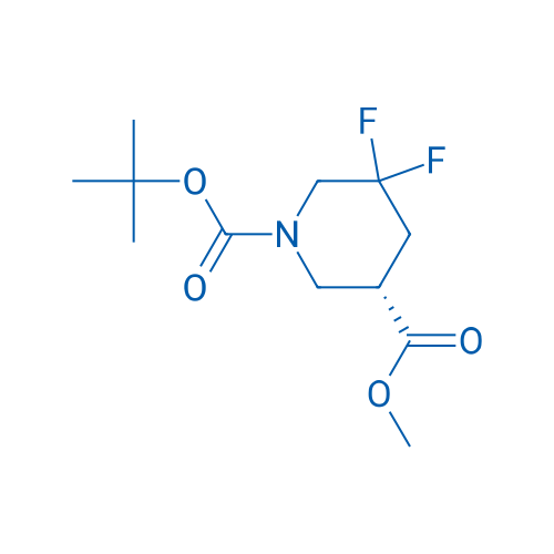 1-(tert-Butyl) 3-methyl (S)-5,5-difluoropiperidine-1,3-dicarboxylate 250mg