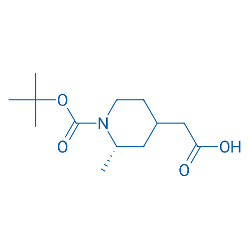 2-((2S)-1-(tert-Butoxycarbonyl)-2-methylpiperidin-4-yl)acetic acid 100mg
