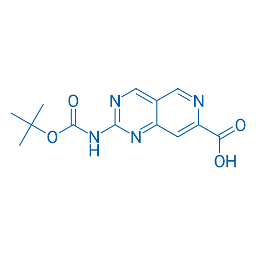 2-{[(tert-butoxy)carbonyl]amino}pyrido[4,3-d]pyrimidine-7-carboxylic acid 250mg