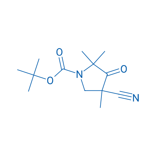 tert-Butyl 4-cyano-2,2,4-trimethyl-3-oxopyrrolidine-1-carboxylate 5g