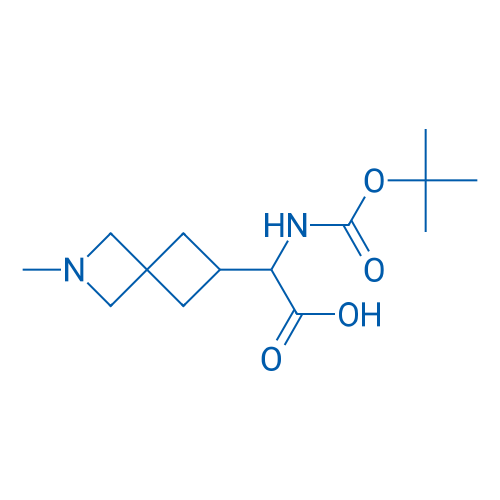 2-((tert-Butoxycarbonyl)amino)-2-(2-methyl-2-azaspiro[3.3]heptan-6-yl)acetic acid 250mg