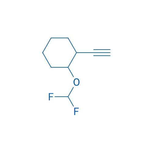 1-(Difluoromethoxy)-2-ethynylcyclohexane 250mg