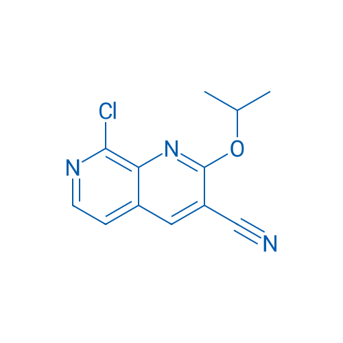 8-chloro-2-(propan-2-yloxy)-1,7-naphthyridine-3-carbonitrile 100mg