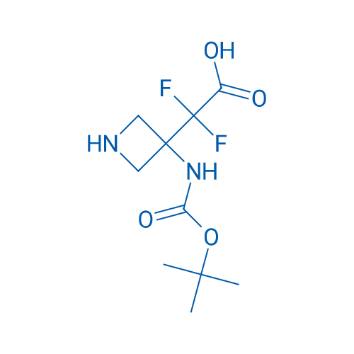 2-[3-(tert-Butoxycarbonylamino)azetidin-3-yl]-2,2-difluoro-acetic acid 250mg