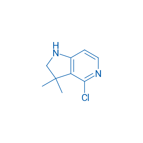 4-Chloro-3,3-dimethyl-2,3-dihydro-1H-pyrrolo[3,2-c]pyridine 100mg