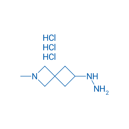 6-Hydrazinyl-2-methyl-2-azaspiro[3.3]heptane trihydrochloride 100mg