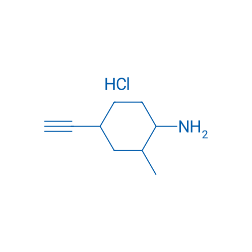 4-Ethynyl-2-methylcyclohexan-1-amine hydrochloride 250mg