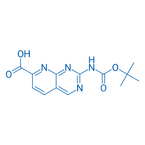 2-{[(tert-butoxy)carbonyl]amino}pyrido[2,3-d]pyrimidine-7-carboxylic acid 250mg