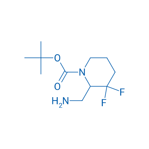 tert-Butyl 2-(aminomethyl)-3,3-difluoropiperidine-1-carboxylate 250mg