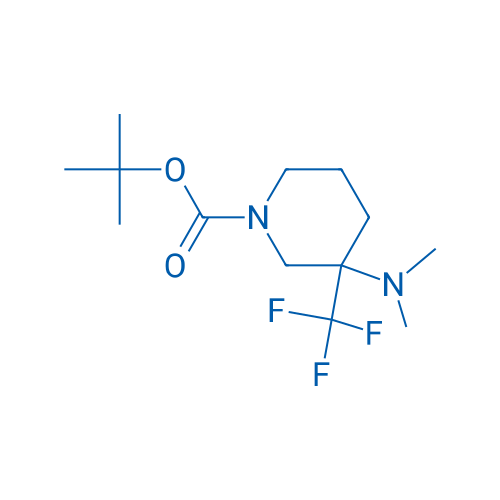 tert-Butyl 3-(dimethylamino)-3-(trifluoromethyl)piperidine-1-carboxylate 250mg